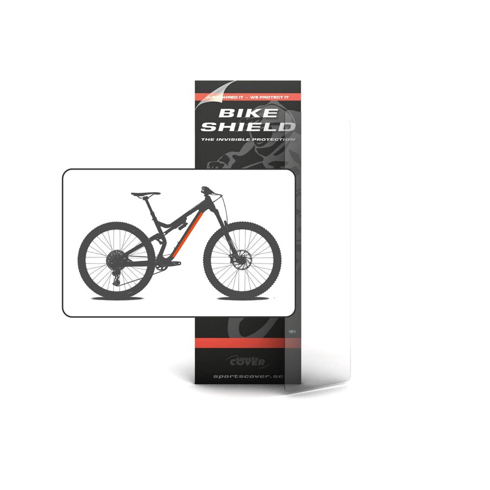Bikeshield Unisex's Down Tube Shield Kit, Clear, Large