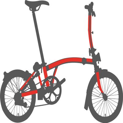 Bike shield Full Brompton Pack, Gloss Finish