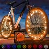 Activ Life 2-Tire Pack LED Bike Wheel Lights with Batteries Included, Get 100% Brighter and Visible from All Angles for Ultimate Safety and Style (Orange) view 1