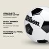 WILSON Traditional Soccer Ball - Size 5, Black/Royal view 4