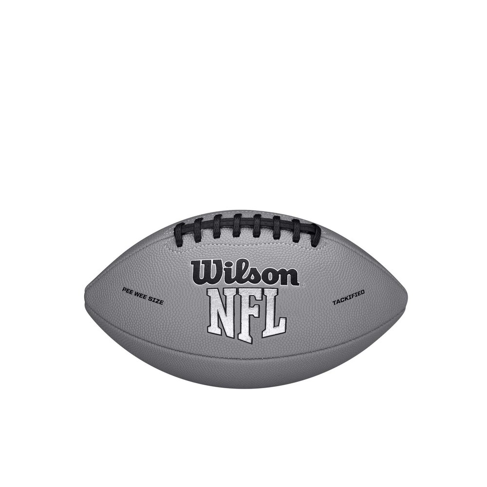 WILSON NFL MVP Peewee Football - Gray Version, Peewee (Age 6-9)
