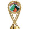 Crown Awards Broomball Trophy, 11" Gold Cup Broomball Trophies with Engraving Included, 5 Pack Prime view 2