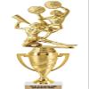 Crown Awards Cheer Trophy, 11" Gold Cup Cheer Trophies with Engraving Included, 10 Pack view 1
