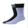 Hanes mens X-temp 2-pack Outdoor Sock, Warmest Crew Grey/Black, Shoe Size 6-12 US view 1