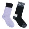 Hanes mens X-temp 2-pack Outdoor Sock, Warmest Crew Grey/Black, Shoe Size 6-12 US view 3