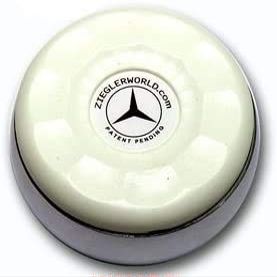 Zieglerworld Table Medium Shuffleboard Puck Weights - 4 Pucks - White Colors + Booklet