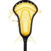 StringKing Womens Complete 2 Pro Midfield Lacrosse Stick with Metal 3 Pro Shaft and Women's Type 4 Mesh (Black/Yellow) view 1