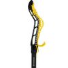 StringKing Womens Complete 2 Pro Midfield Lacrosse Stick with Metal 3 Pro Shaft and Women's Type 4 Mesh (Black/Yellow) view 3