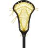 StringKing Womens Complete 2 Pro Offense Lacrosse Stick with Metal 3 Pro Shaft and Women's Type 4 Mesh (Black/Yellow) view 1