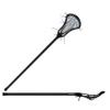 StringKing Girl's Complete Junior Youth Lacrosse Stick with Shorter Alloy Shaft and Women's Type 4 Mesh (Black/Carolina) view 4