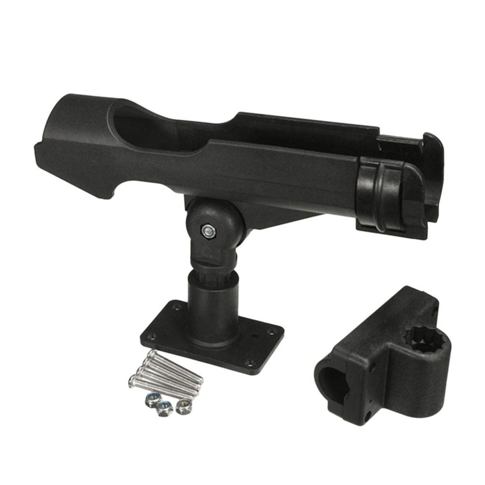BESPORTBLE Fishing Pole Holders for Boat Clamp-on Rod Holders Rotating Stainless Steel Fishing Tool Rack