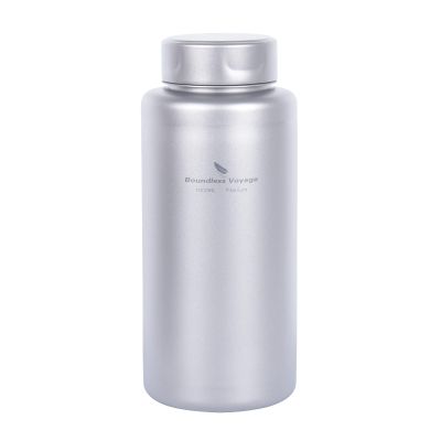 iBasingo 1000ml/33.8 oz Titanium Water Bottle with Lid Leak-Proof Wide Mouth Sport Drinking Bottle Tea Coffee Kettle for Camping Canteen Hiking Climbing Running US-Ti3013D