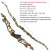 64 Inch Takedown Recurve Bow Hunting Bow 30-50lbs Long Bow Right Handed ILF Bow Riser with Carbon Arrows for Adult Shooting Target Practice (Camo Set, 45lbs) view 3