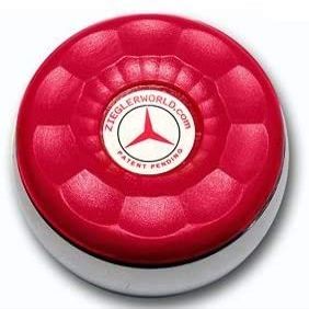 Zieglerworld Table Medium Shuffleboard Puck Weights - 4 Pucks - Ruby Red Colors + Booklet
