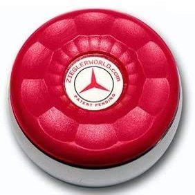 Zieglerworld Table Medium Shuffleboard Puck Weights - 4 Pucks - Ruby Red Colors + Booklet