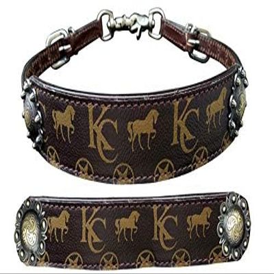 Klassy Cowgirl Argentina Cow Leather Wither Strap w/Motif Overlay