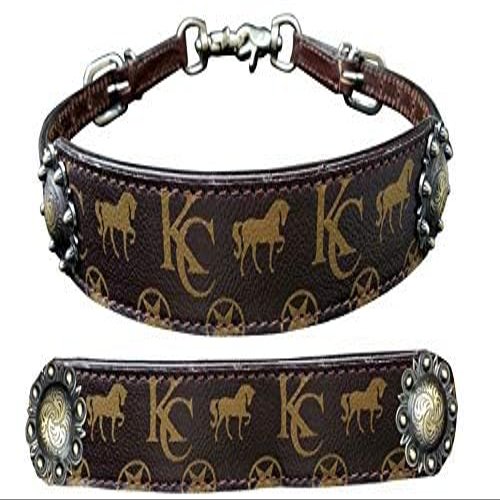 Klassy Cowgirl Argentina Cow Leather Wither Strap w/Motif Overlay