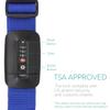 Navaris TSA Luggage Strap - Secure Adjustable Strap for Suitcases with Combination Lock - Lockable Cross Case Travel Belt for Luggage with ID Tag view 3