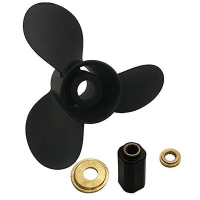 ARKDOZA Aluminum Propeller for Suzuki DF70A-DF115 Outboard 4 Stroke 15 Spline Tooth Interchangeable Hub (14(dia) x 11(pitch))