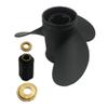 ARKDOZA Aluminum Propeller for Suzuki DF70A-DF115 Outboard 4 Stroke 15 Spline Tooth Interchangeable Hub (14(dia) x 11(pitch)) view 3