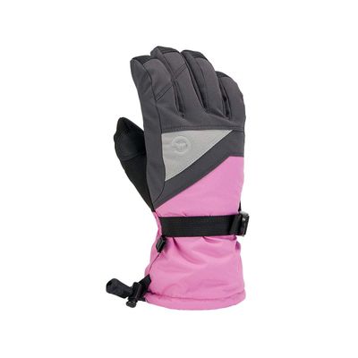 Gordini Junior's Stomp Glove, Gunmetal/Super Pink, Large
