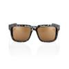 100% Type S Sport Wrap Around Sunglasses - Durable, Lightweight Active Performance Eyewear w/Rubber Temple & Nose Grip (Matte Black Havana - Bronze) view 2