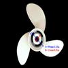 ITACO Boat Motor Aluminum Propeller 8 1/2x8 1/2 -N 6G1-45941-00-EL 6G1-45941-00-00 for Yamaha 6hp 8hp 9.9hp F6 F8 F9.9 Boat Engine 8.5x8.5 view 3