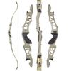 64 Inch Takedown Recurve Bow Hunting Bow 30-50lbs Long Bow Right Handed ILF Bow Riser with Carbon Arrows for Adult Shooting Target Practice (Earth Set, 40lbs) view 2