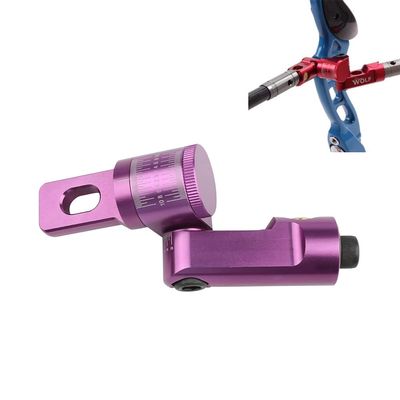 AMEYXGS Archery Bow Stabilizer Single Side V-bar Fully Adjustable V-Bar Mount Quick Disconnect Bow Rod Stabilizer (Purple)