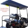 3G 80" Blue Extended Roof Kit for Club Car Precedent Golf Carts view 4