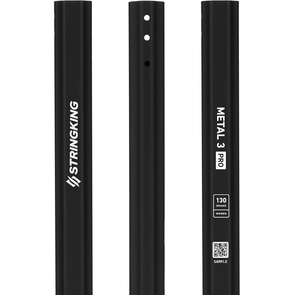 StringKing Women's Metal 3 Pro Lacrosse Shaft (Black)