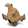 GunfightersINC Kenai Chest Holster for a Ruger Blackhawk, Super Blackhawk, Left Hand, Mas/Grey-Coyote Tan view 2