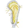StringKing Womens Mark 2 Midfield Lacrosse Head Strung with Women's Type 4 Lacrosse Mesh (White/Yellow) view 2