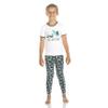 KicKee Pants Short Sleeve Piece Print Pajama Set (Stone Domestic Animals - 18-24 Months) view 2