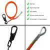 Steel Core Flip Line, 1/2 in x 10 ft - USA Made, Aluminum Swivel, Arborist Equipment view 3