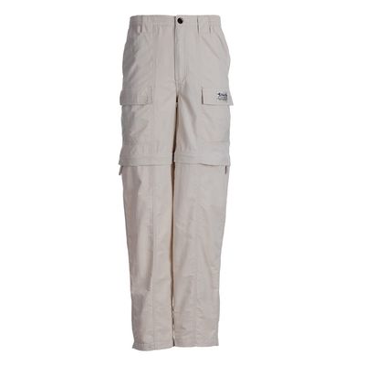 Bimini Bay Outfitters LTD Grand Cayman Men's Zip-Off Fishing Pant Featuring BloodGuard (2XL, Sandstone)