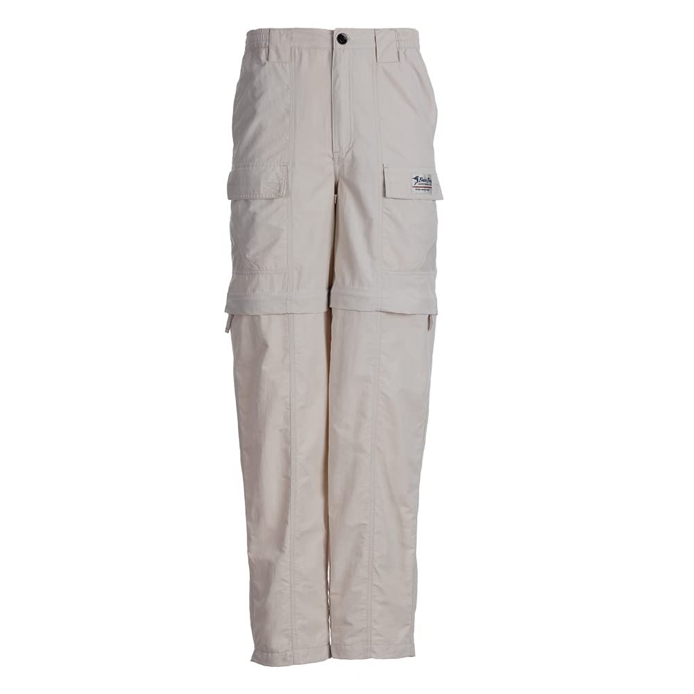 Bimini Bay Outfitters LTD Grand Cayman Men's Zip-Off Fishing Pant Featuring BloodGuard (2XL, Sandstone)