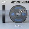 Synergee Bumper Plates  Durable Olympic Weight Plates, Low-Bounce Rubber for Strength Training, Powerlifting, and Functional Workouts. view 3