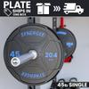 Synergee Bumper Plates  Durable Olympic Weight Plates, Low-Bounce Rubber for Strength Training, Powerlifting, and Functional Workouts. view 4