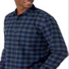 Amazon Essentials Men's Long-Sleeve Flannel Shirt, Black Blue Buffalo Plaid, Small view 4