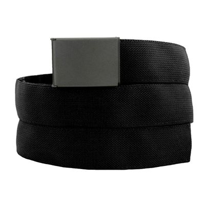 Wazoo Cache Belt - More Than A Money Belt, Adjustable & Anti-Theft Hidden Money for Travel, EDC Outdoor & Survival, Made In USA, Mil-Spec Webbing, Stainless Steel Cerakote Buckle, Black, Large