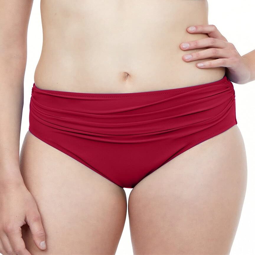Profile by Gottex Women's Tutti Frutti Ruched High Waist Swim Bottom - Tummy Control, Tops Sold Separately