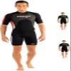 Cressi Med X 2.5 mm Man Short Sleeves Short Wetsuits, Black/Red, 3XL view 1