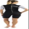 Cressi Med X 2.5 mm Lady Short Sleeves Short Wetsuits, Black/White, 2XL view 2