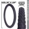 26 Inch Bike Tire Replacement Kit for Mountain Bike Tires 26 X 1.95 Includes Tools. with or Without Tubes Choose 1 or 2 Packs. (2 Tires & 2 Tubes) view 2