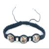 Saint Michael The Archangel Balck Color Adjustable Bracelet Pulsera De Hilo Color Negro Ajustable De San Miguel Arcangel view 1