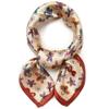 Women'S Silk Scarf 21",Ms. Wild Decorative Scarf,53cm Square Silk Silk Scarf,Floral Square Scarf-Apricot_53cm (85) view 1