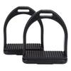 2PCS High Strength Stirrups, Black Engineering Plastics Stirrups with Non slip Rubber Pad Horse Riding Tool Accessories(small) view 1