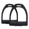 2PCS High Strength Stirrups, Black Engineering Plastics Stirrups with Non slip Rubber Pad Horse Riding Tool Accessories view 1