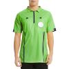 TopTie Men's Pro Soccer Referee 3 Piece Package, USSF Short Sleeve Referee Shirt, Hat and Metal Coach Whistle-Green-M view 3